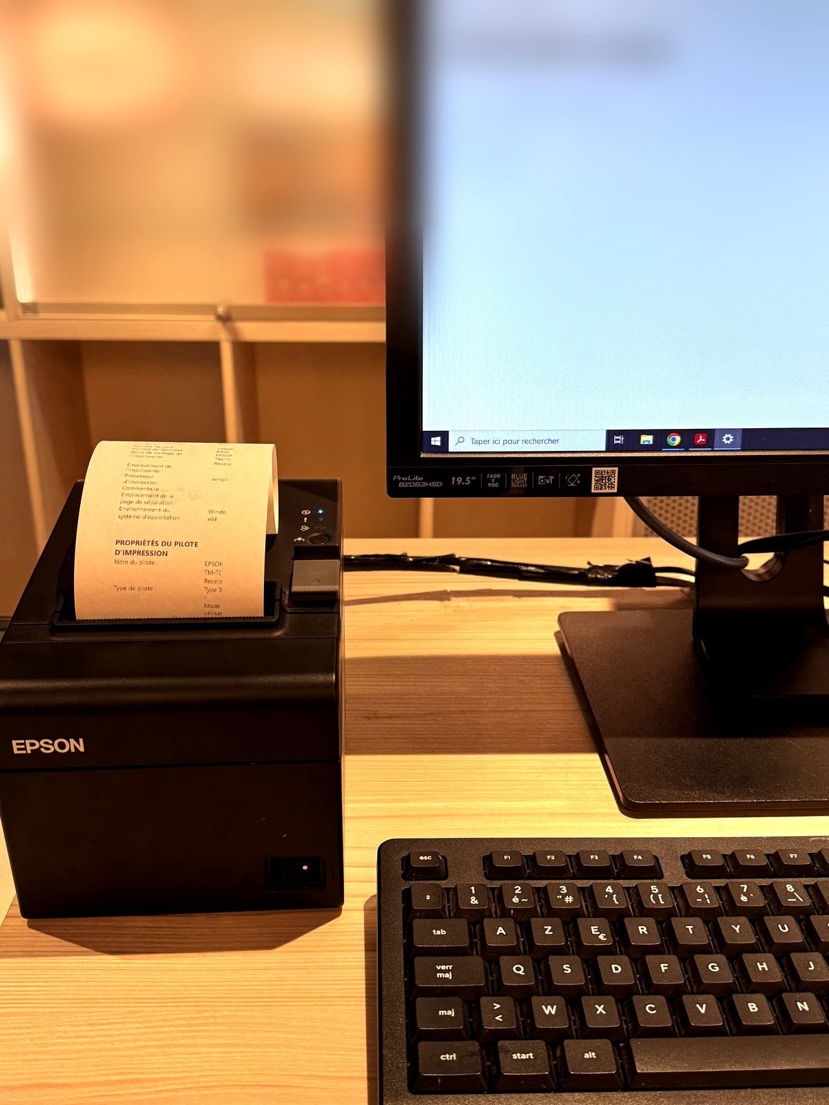 Receipt printing out of the thermal printer after the fix